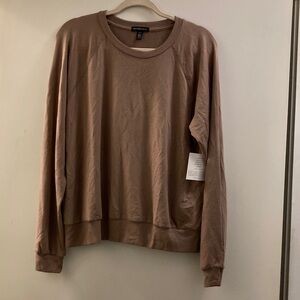 Beyond Yoga Taupe Long Sleeve Top